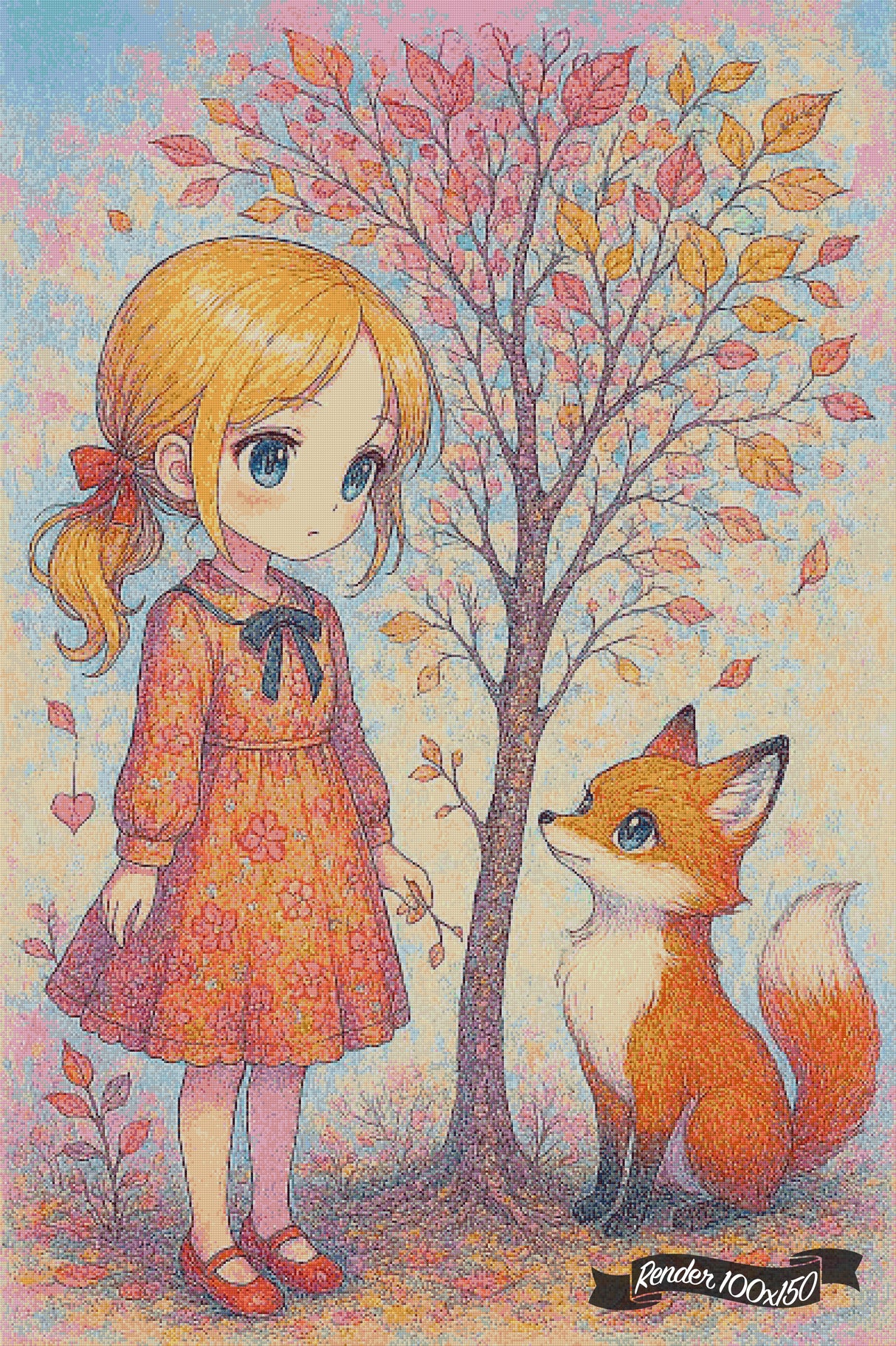 Fox And Frills In Fall ©Diamants et Strass