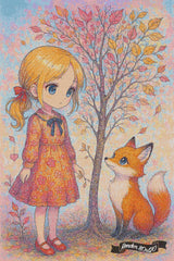 Fox And Frills In Fall ©Diamants et Strass