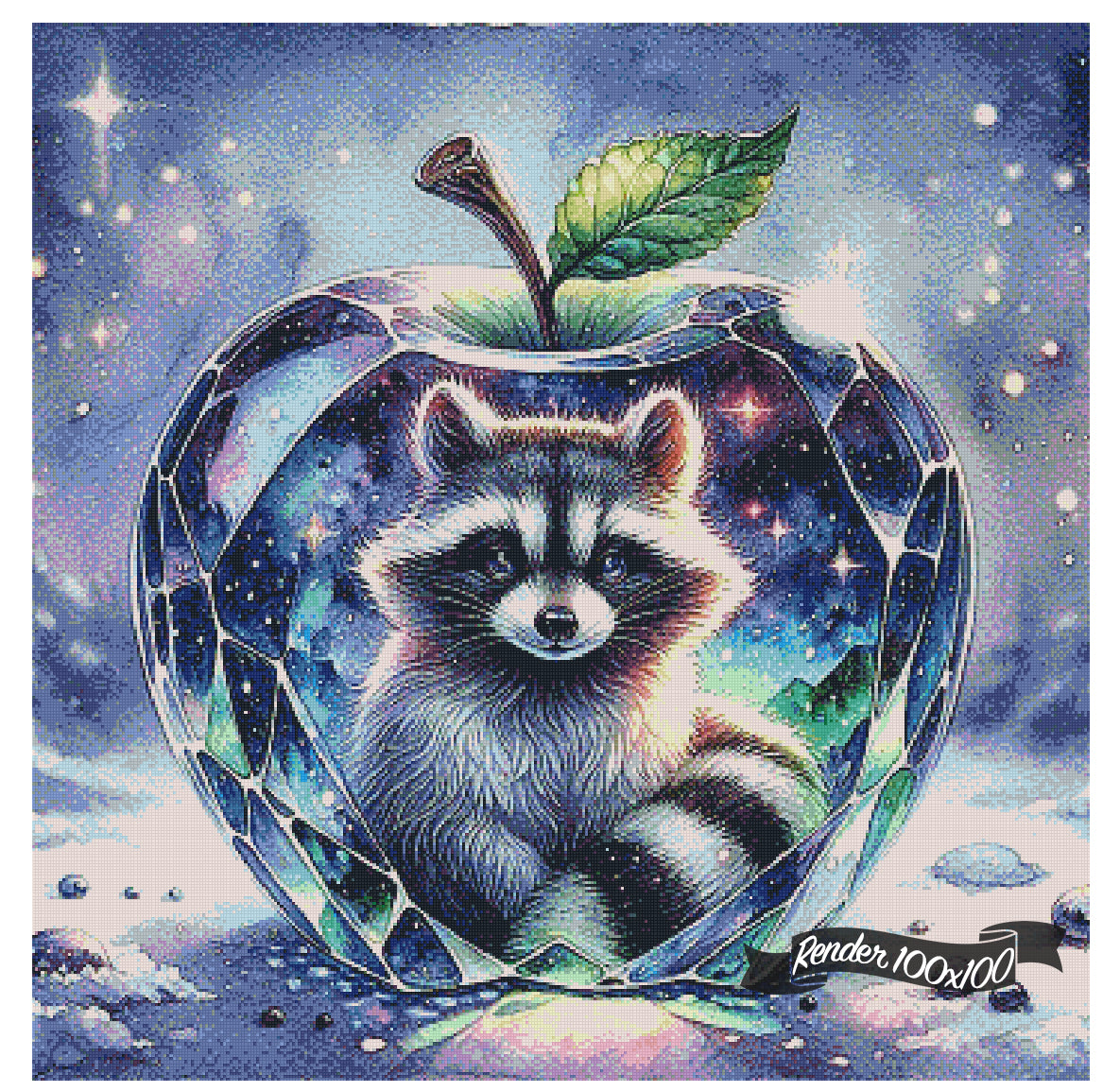 Glass Apple - Raccoon ©Finira