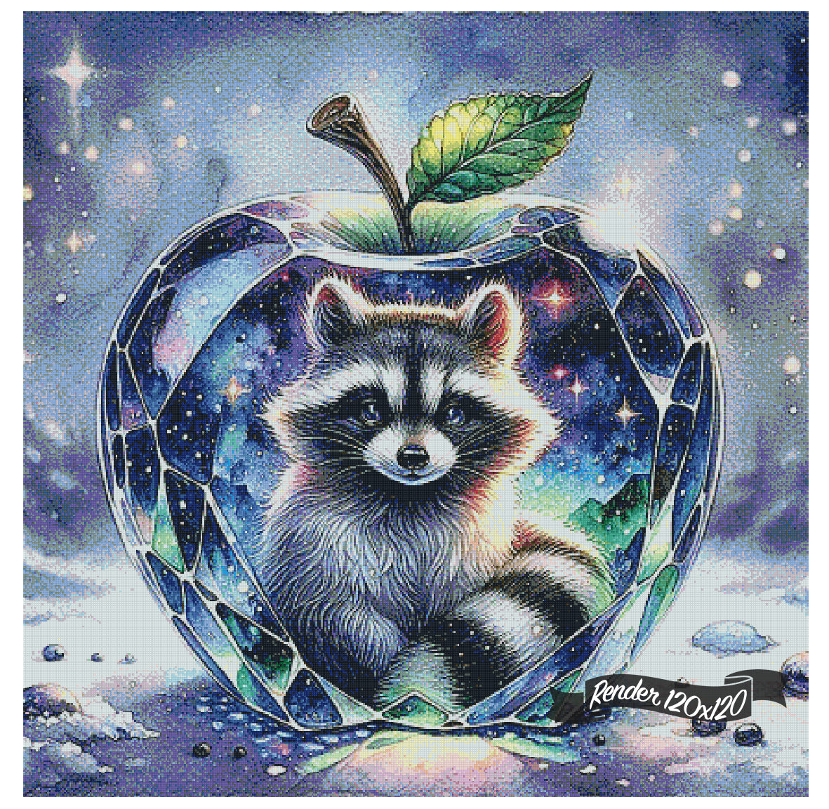 Glass Apple - Raccoon ©Finira