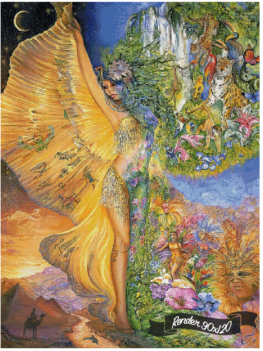 Goddess Between Realms ©Josephine Wall