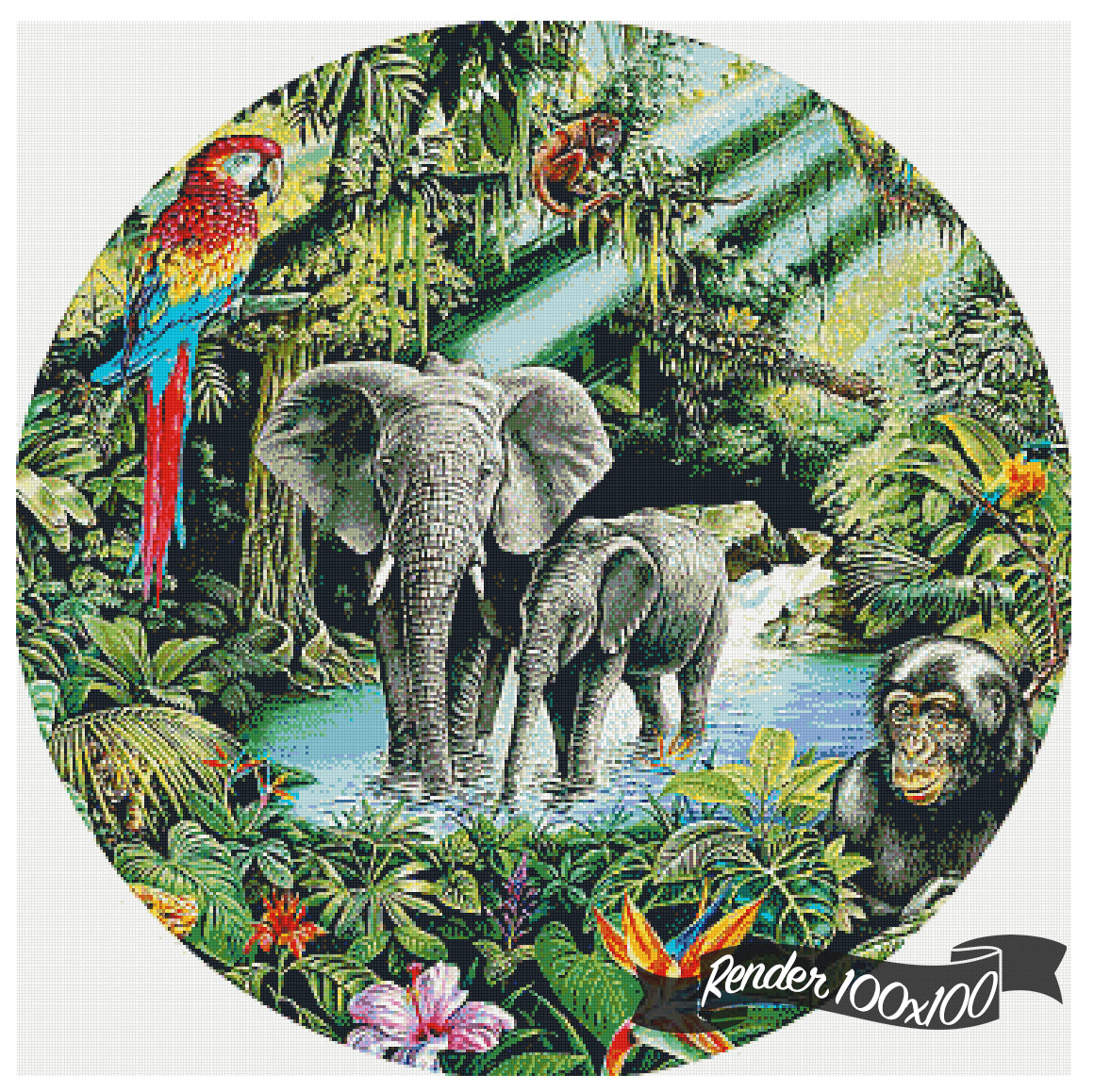 Jungle Circle ©Mark Gregory. Licensed by MGL, www.mglart.com