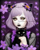 Just A Girl And Her Cat ©Melody Millward