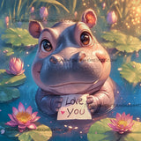 Just A Hippo In Love ©Artifey
