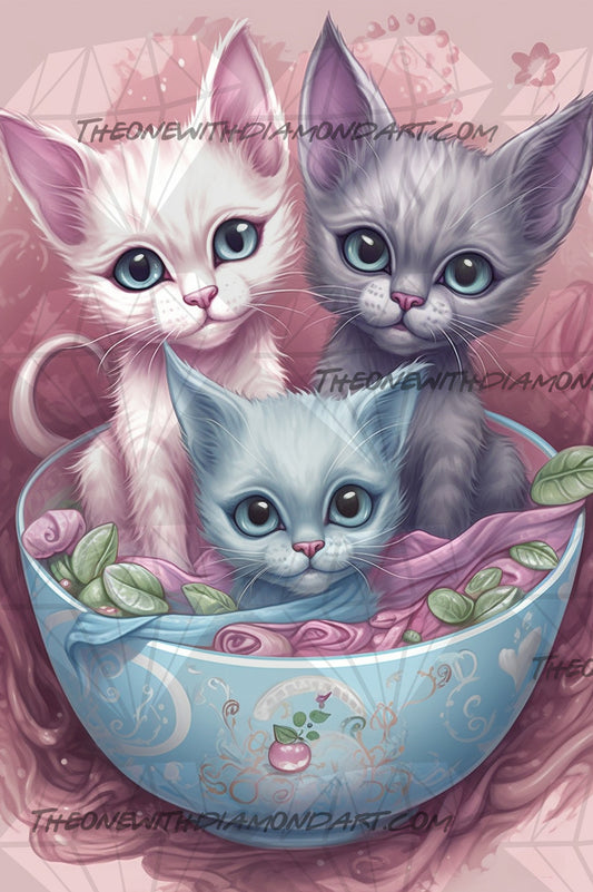 Kittens For Tea ©Morgana Fantasy AI