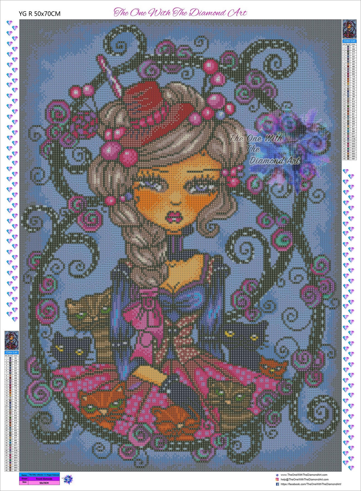 *Hand-Rendered* The Kitty Collector 2 ©Regan Kubecek