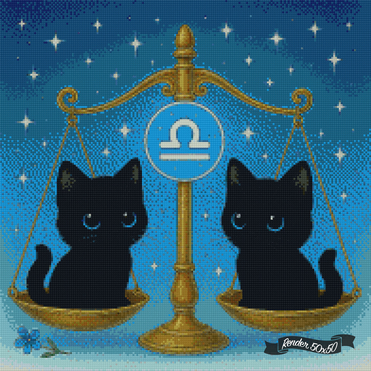Libra Kitten ©The One With The Diamond Art
