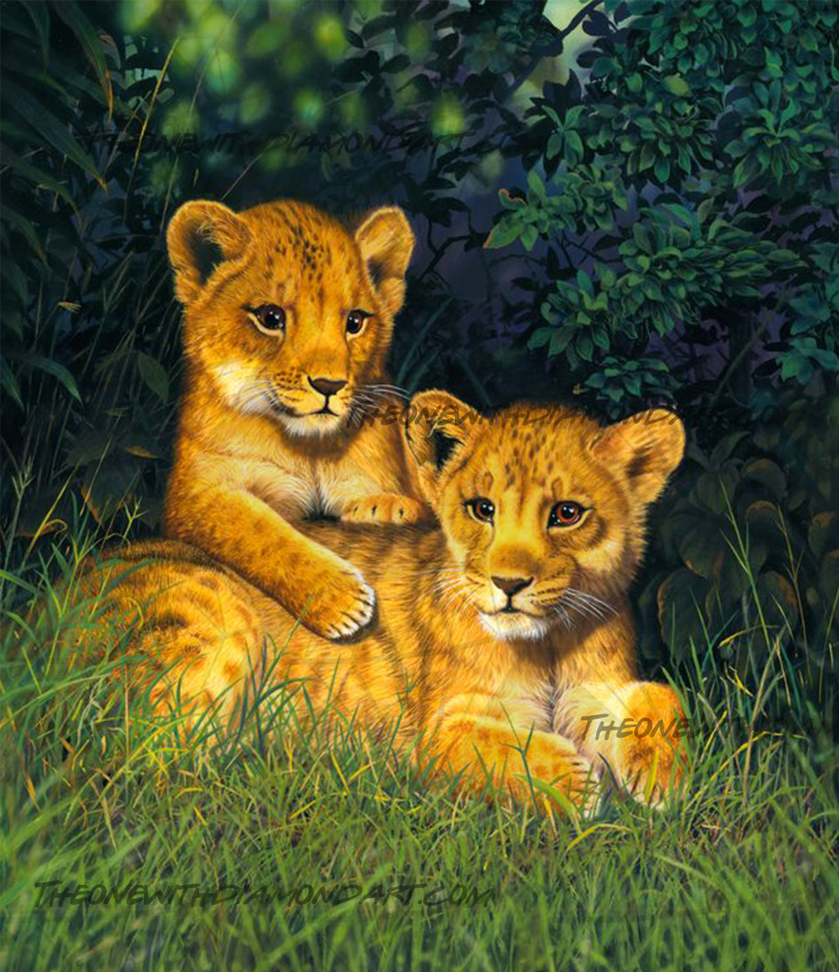 Lion Cubs ©Chris Hiett. Licensed by MGL, www.mglart.com