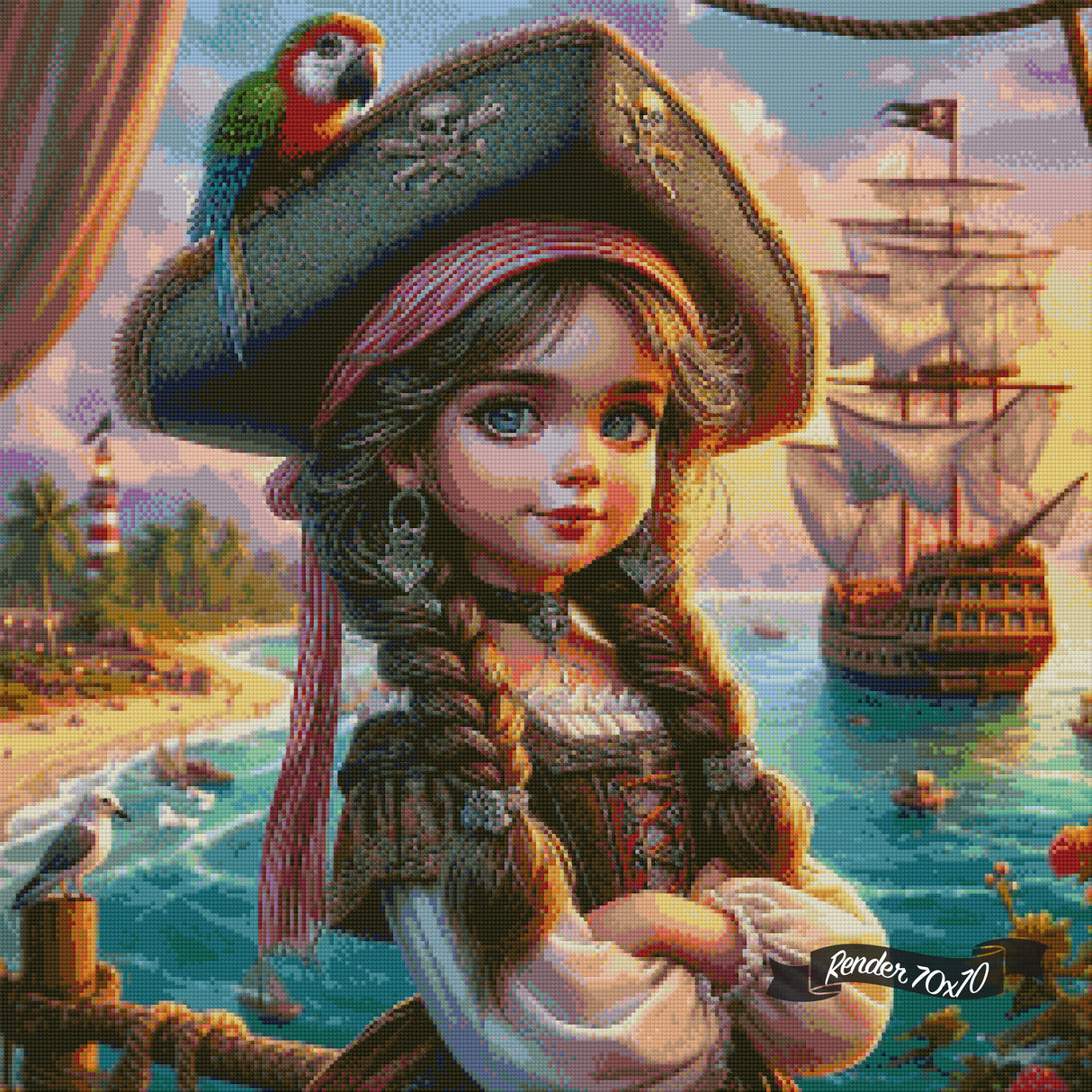 Little Miss Captain ©Morgana Fantasy AI