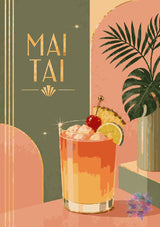 *Paint By Numbers* Cocktail Hour - Mai Tai ©The One With The Diamond Art