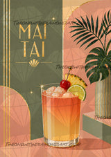 *Paint By Numbers* Cocktail Hour - Mai Tai ©The One With The Diamond Art