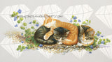*Paint By Numbers* Manuel, D2 and Avril Asleep On A Pebbled Path ©Ivory Cats