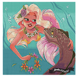 Mermaid And Moray Eel ©Levona Art