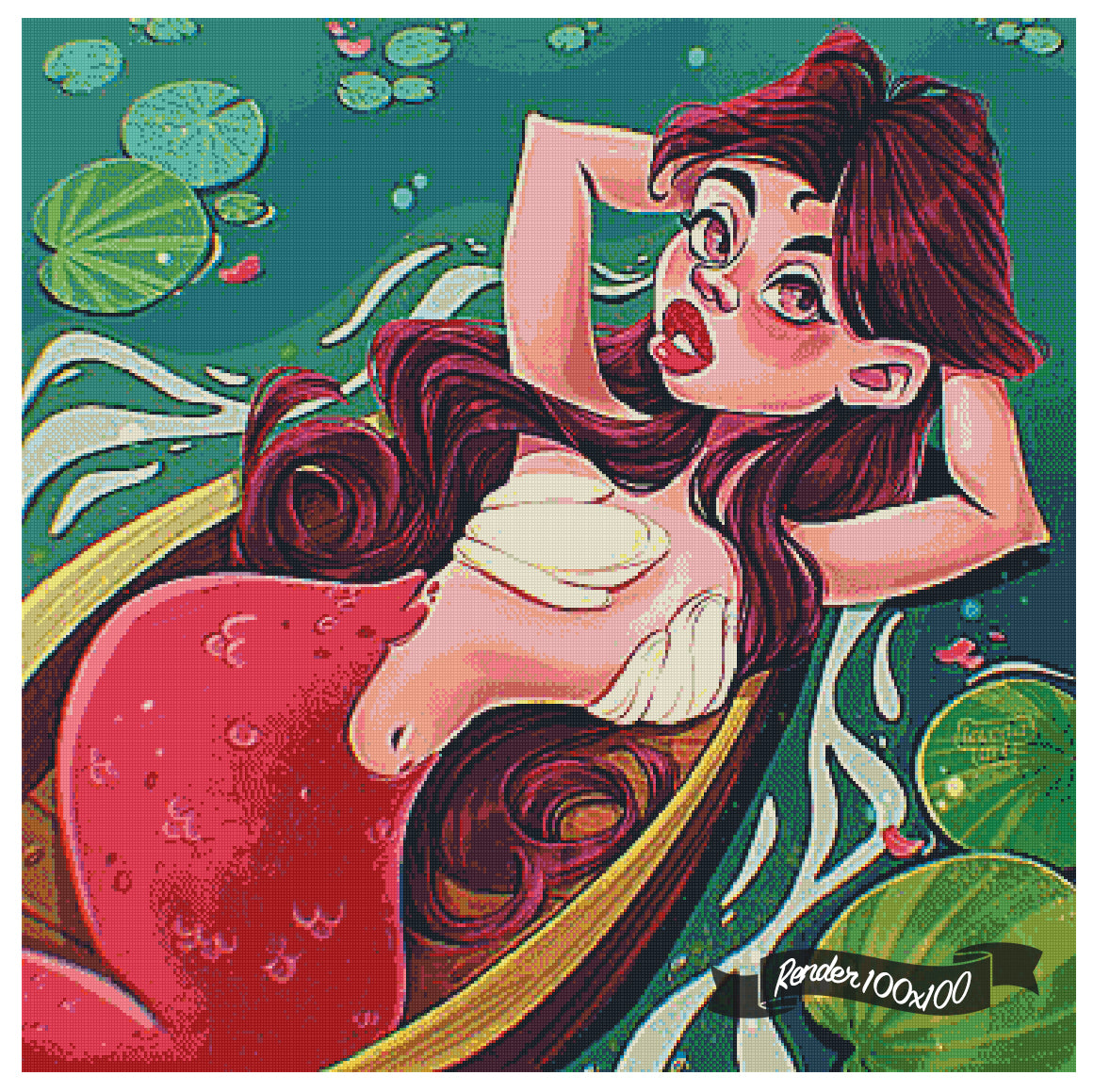 Mermaid In A Boat ©Levona Art