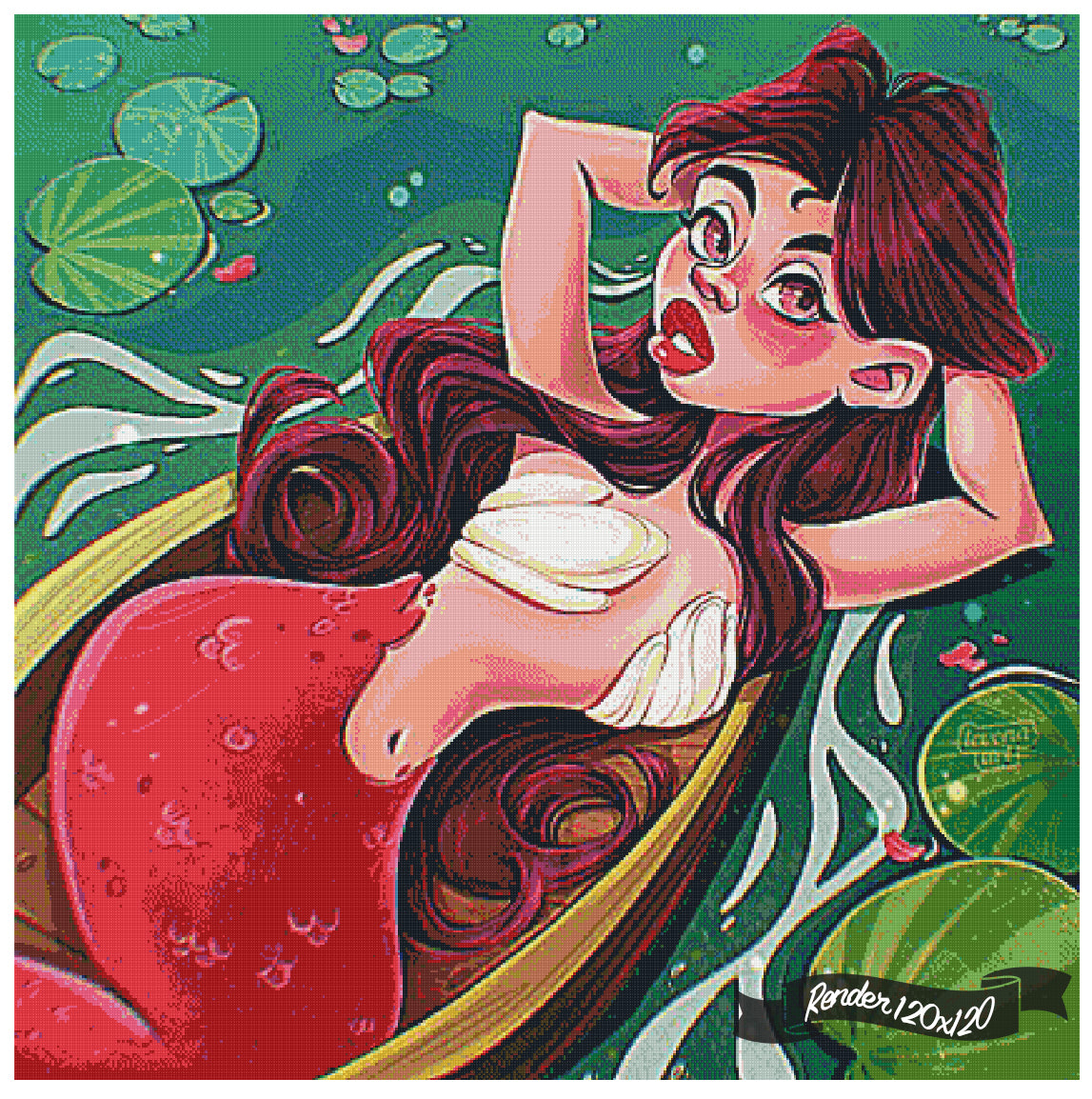 Mermaid In A Boat ©Levona Art