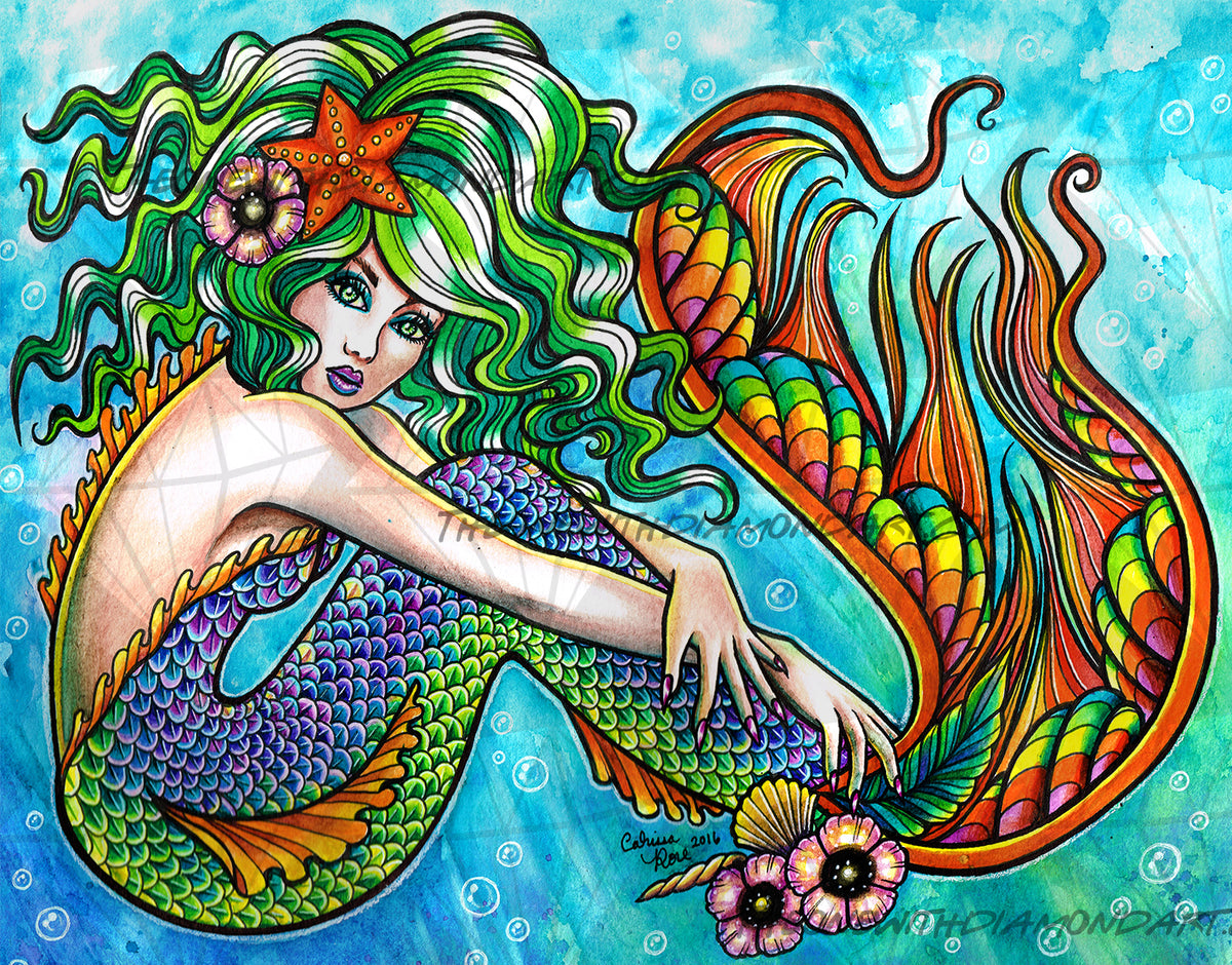 Carnessa Rouse Mermaid ©Carissa Rose – The One With The Diamond Art