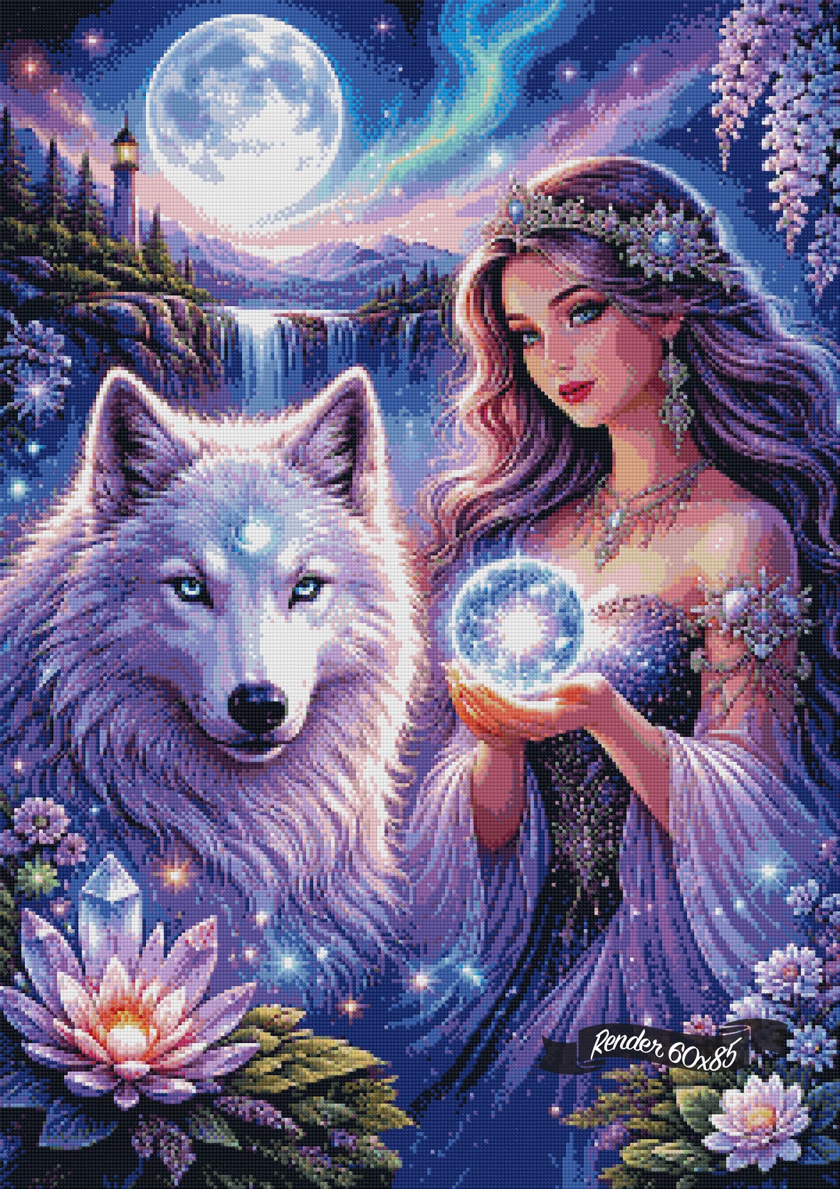 Mystical Wolf Whisperer ©Cocomarshmallow Art