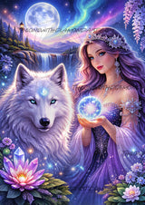 Mystical Wolf Whisperer ©Cocomarshmallow Art
