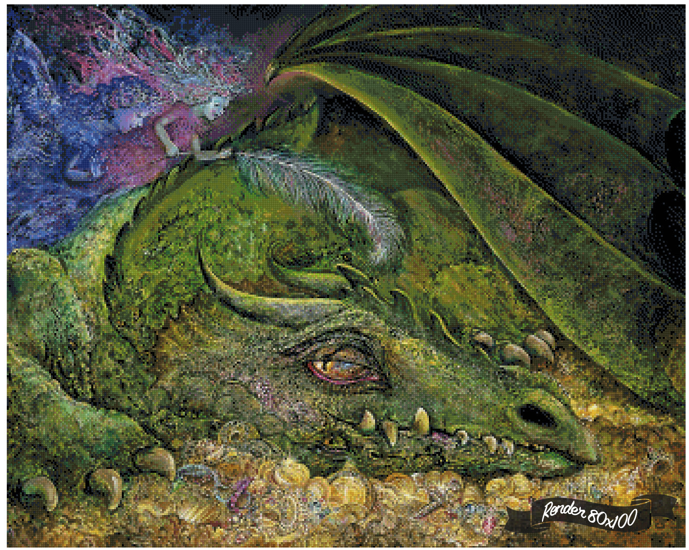 Never Tickle A Sleeping Dragon ©Josephine Wall