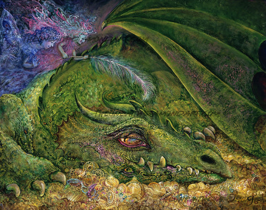 Never Tickle A Sleeping Dragon ©Josephine Wall