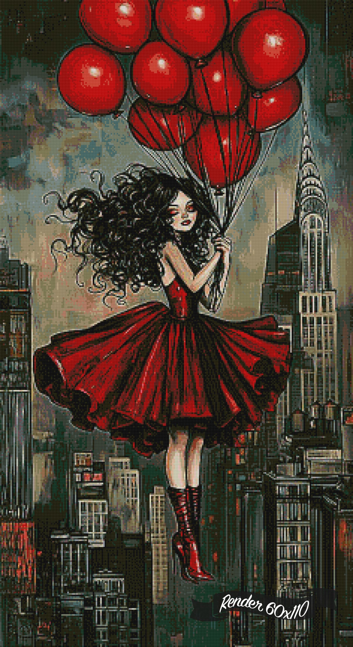 New York In Red ©Cocomarshmallow Art