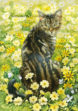 *Paint By Numbers* Octopussy In Spring Flowers ©Ivory Cats