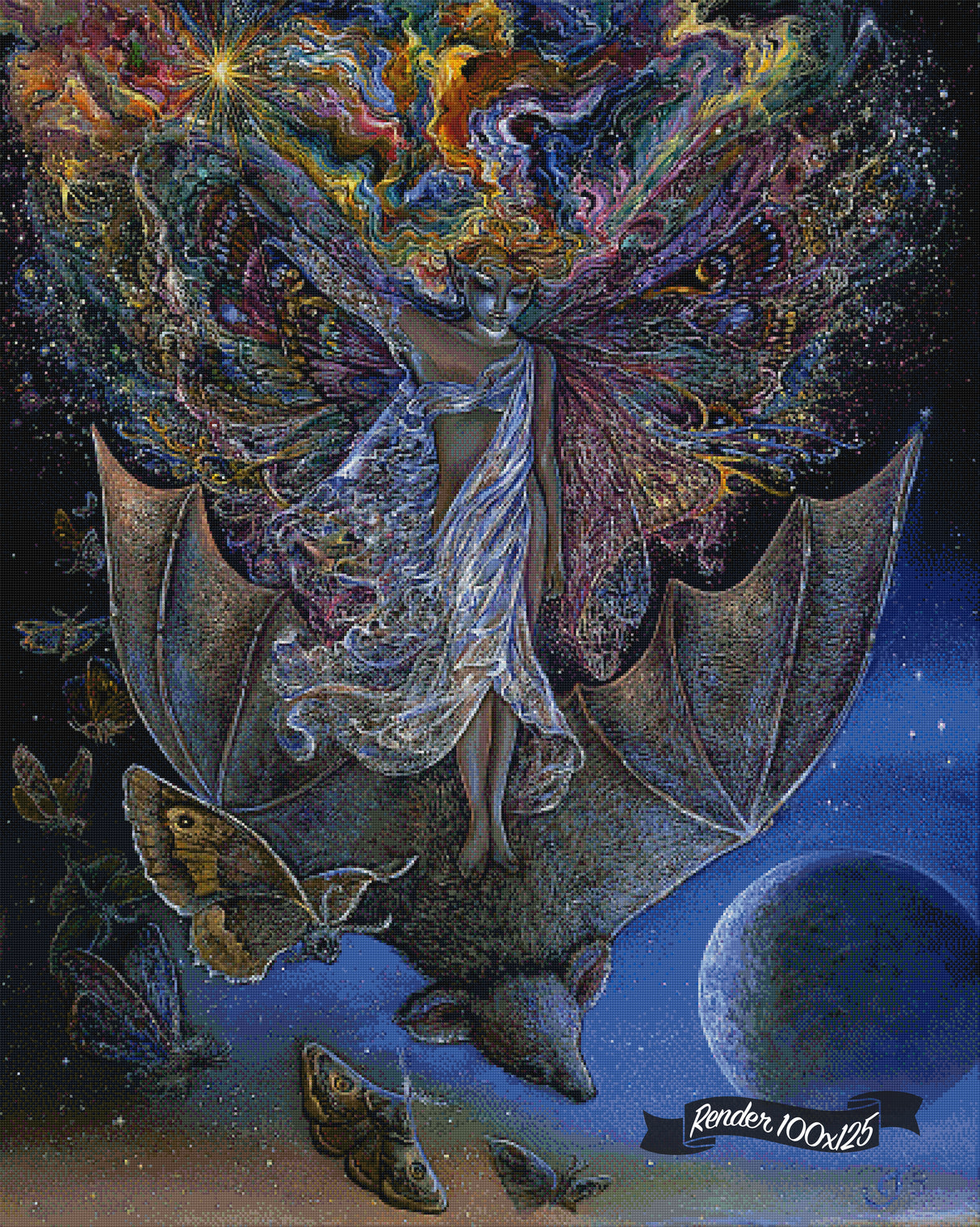 On A Bat's Back I Do Fly ©Josephine Wall
