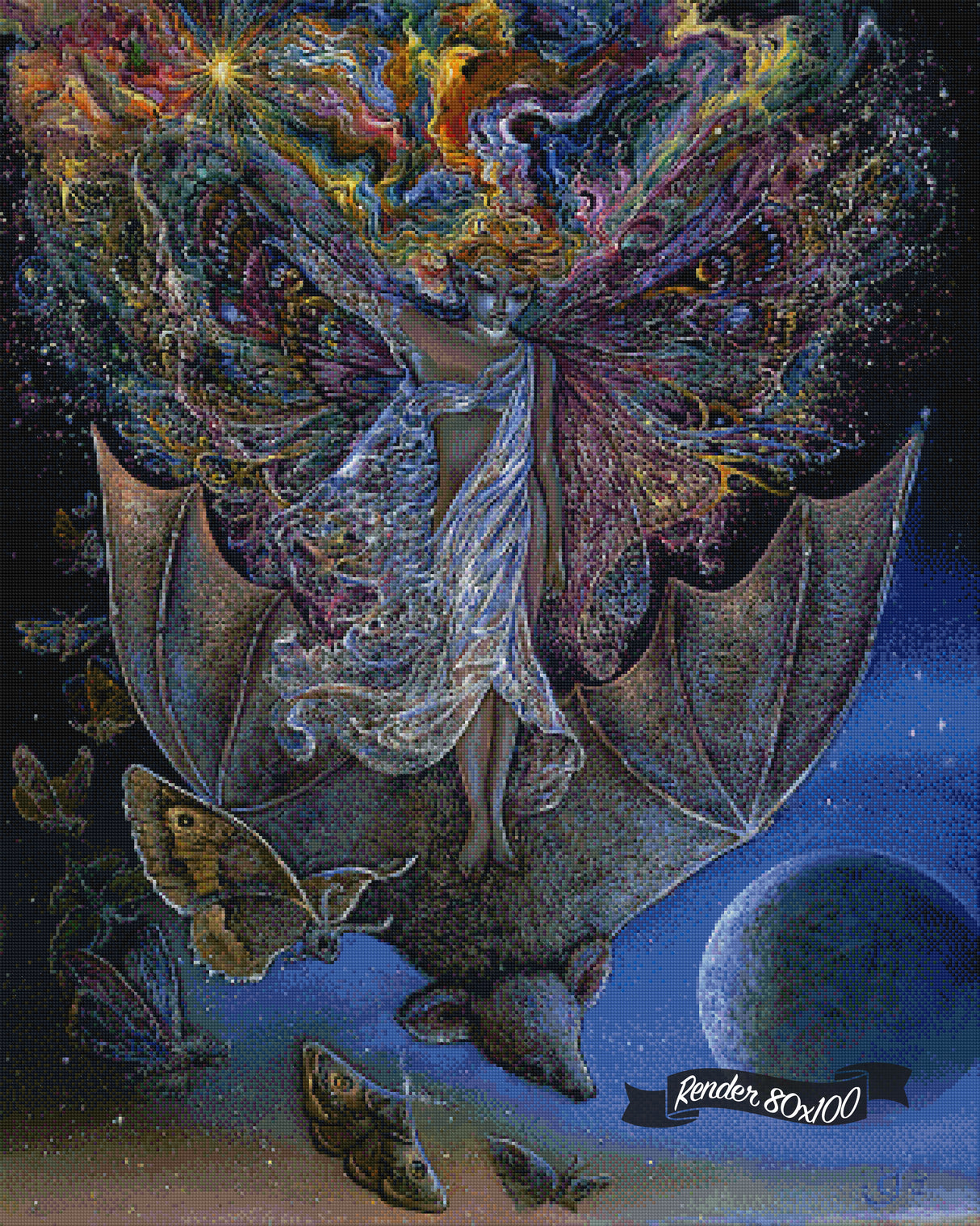 On A Bat's Back I Do Fly ©Josephine Wall