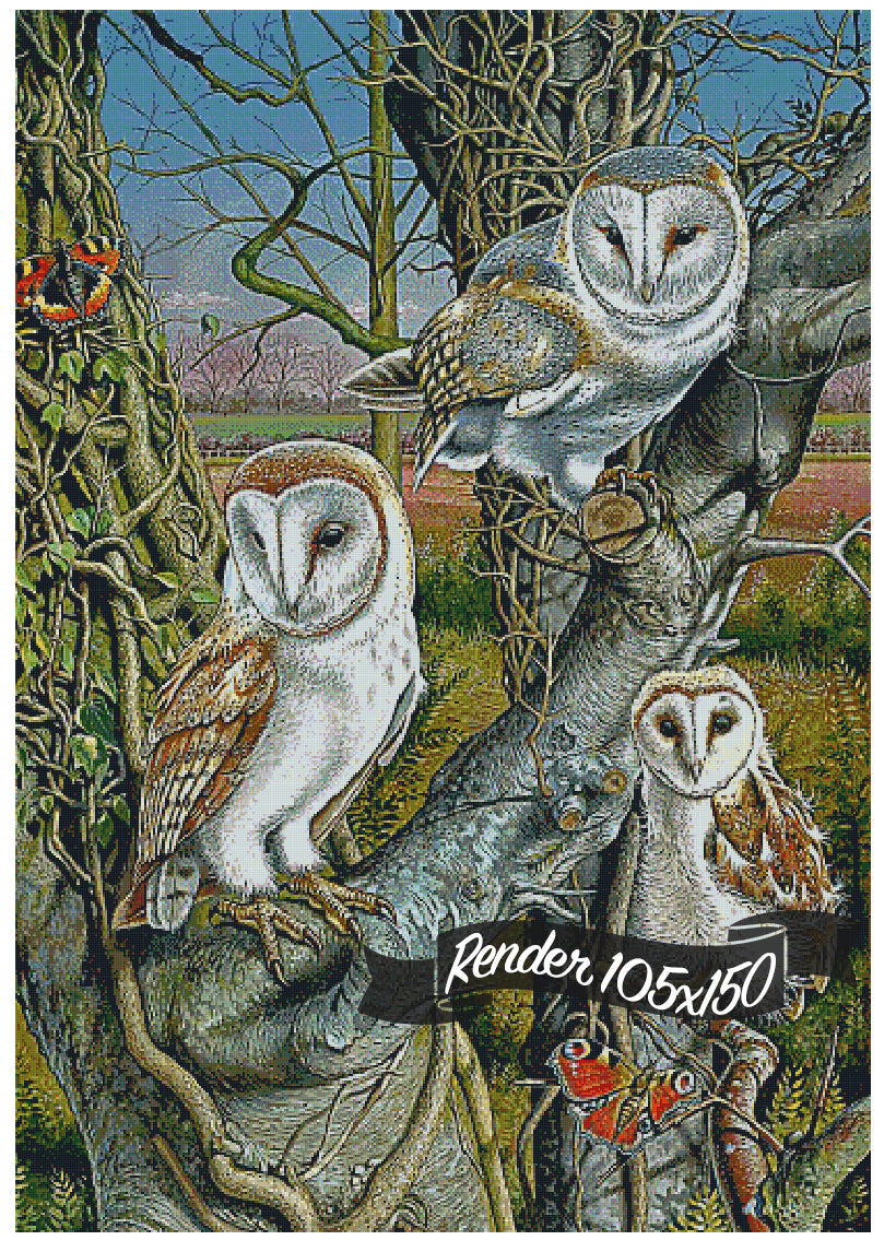 Owl Gathering ©Mark Gregory. Licensed by MGL, www.mglart.com