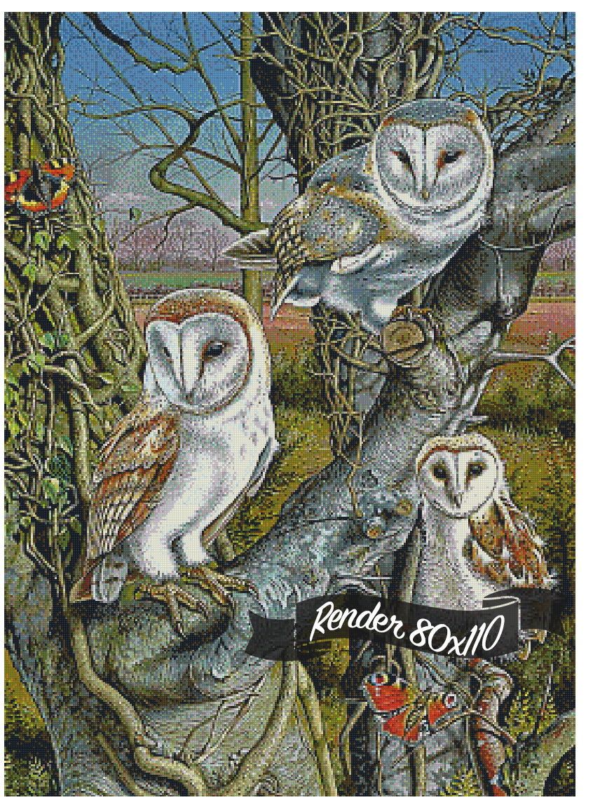 Owl Gathering ©Mark Gregory. Licensed by MGL, www.mglart.com