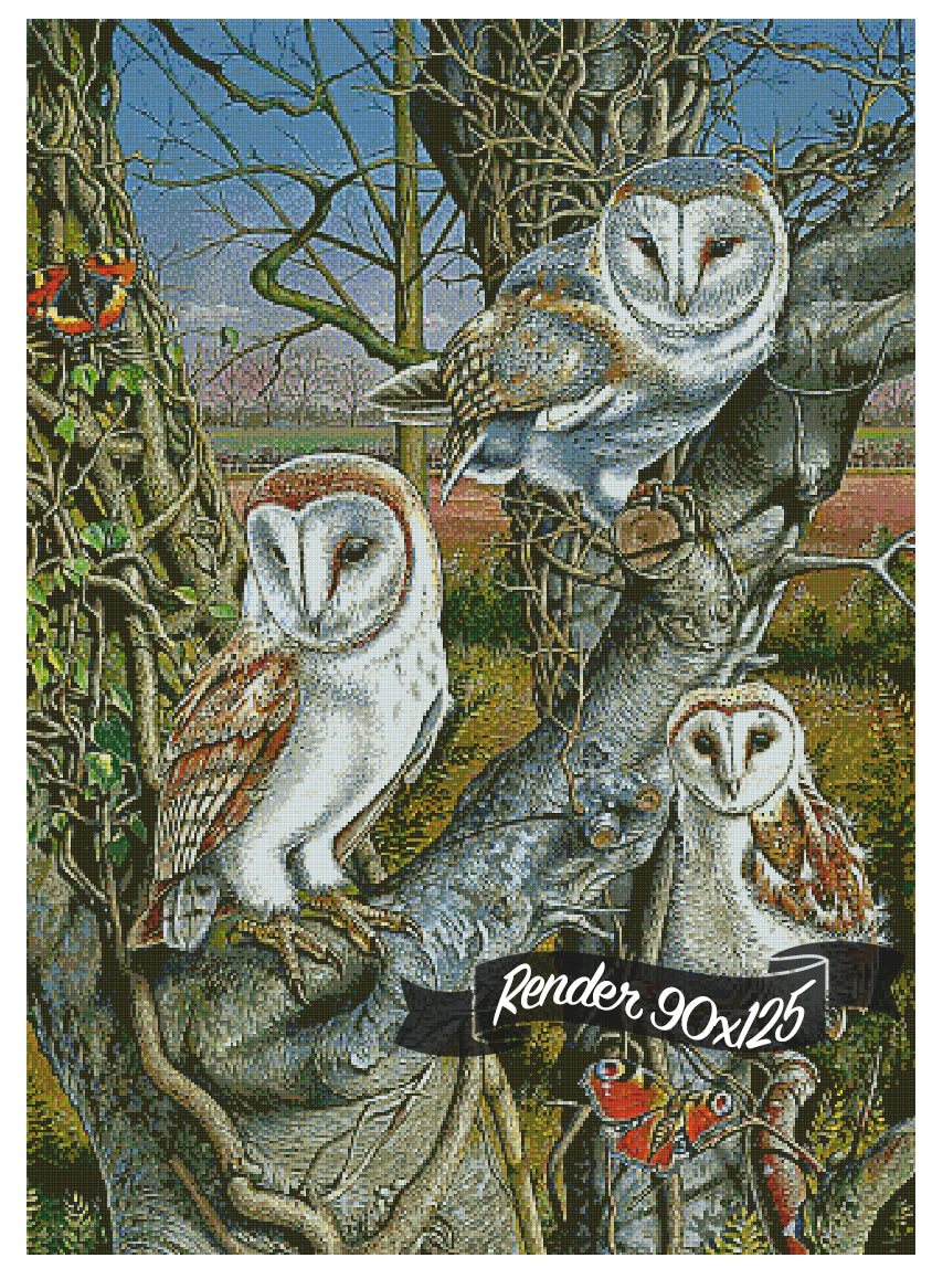 Owl Gathering ©Mark Gregory. Licensed by MGL, www.mglart.com