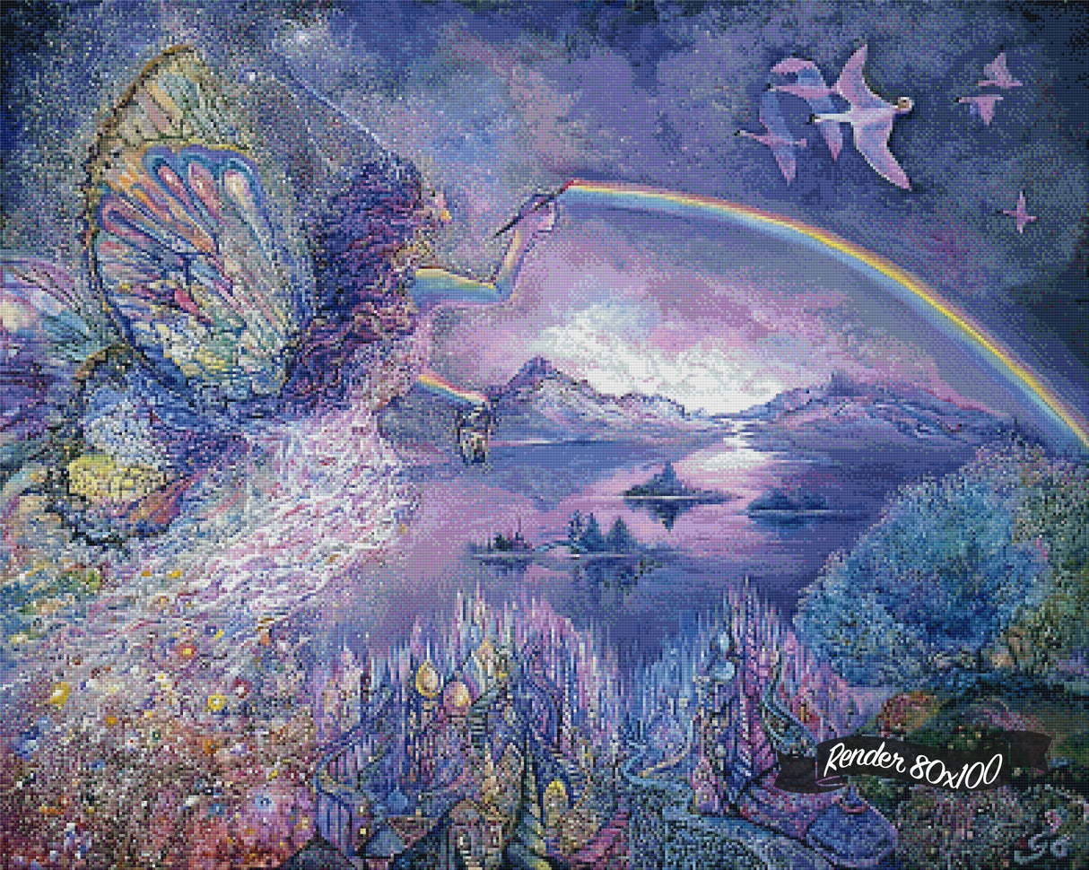 Painting A Rainbow ©Josephine Wall