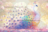 Pastel Twilight Peacock ©Cocomarshmallow Art
