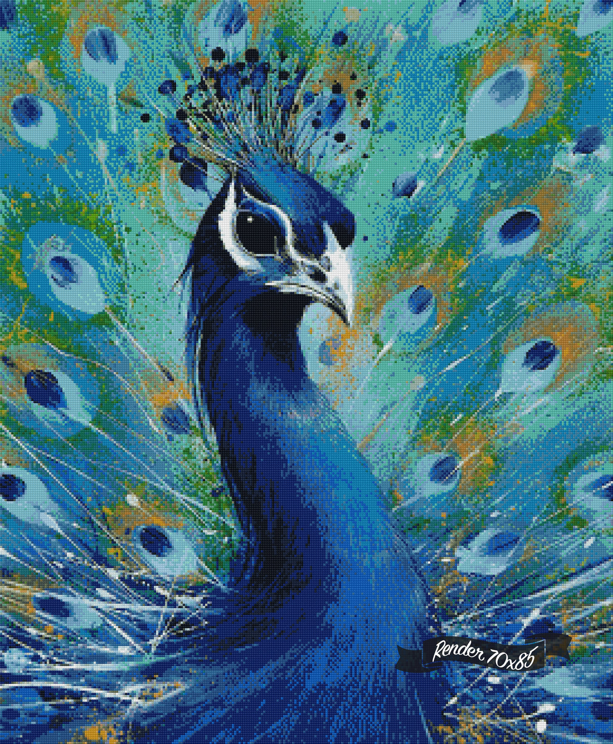 Peacock Blue ©David Finney