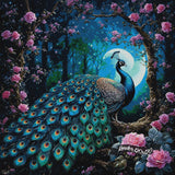 Peacock Moon ©Tabz Jones / GratefulLicensing.com