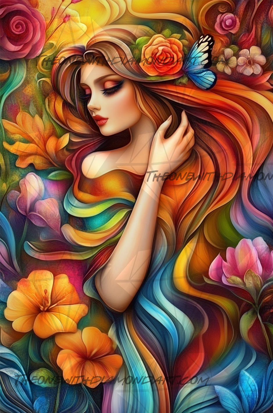 *Paint By Numbers* Petals & Painted Dreams ©Finira
