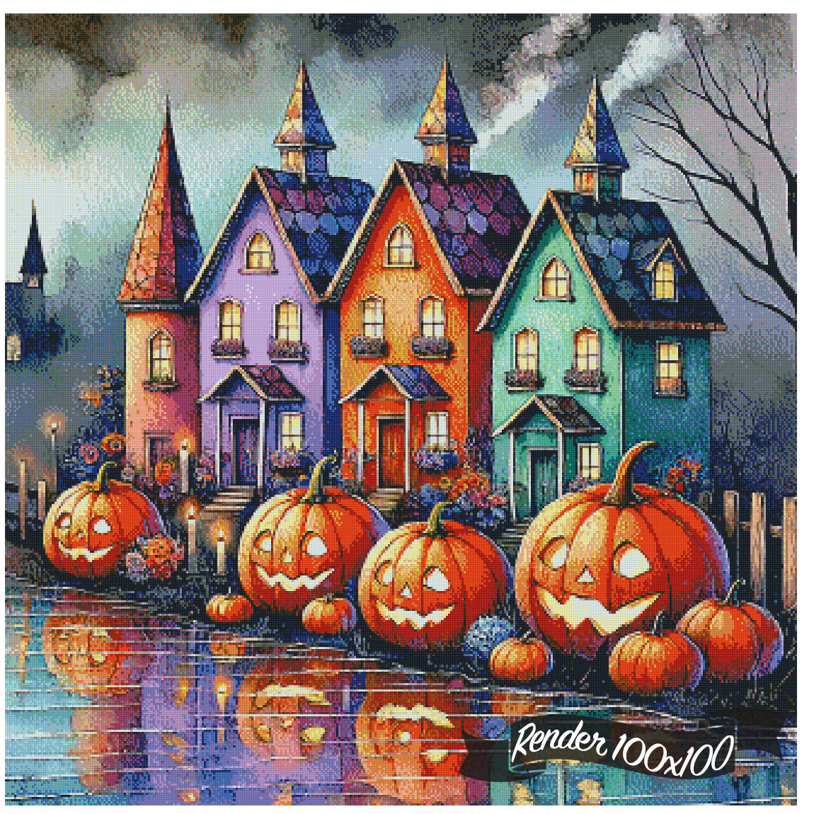 Pumpkin Village ©Cocomarshmallow Art