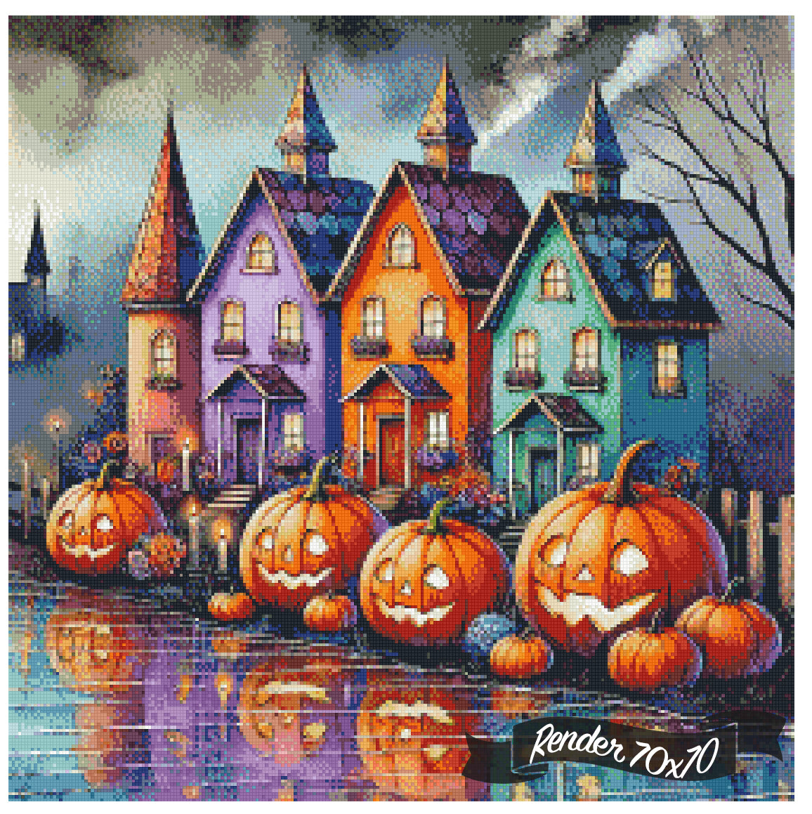 Pumpkin Village ©Laura @cocomarshmallow_art