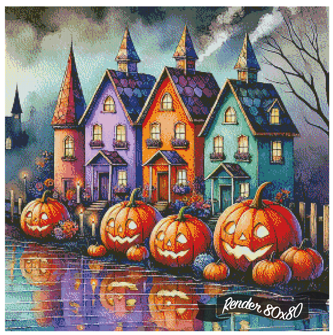 Pumpkin Village ©Laura @cocomarshmallow_art