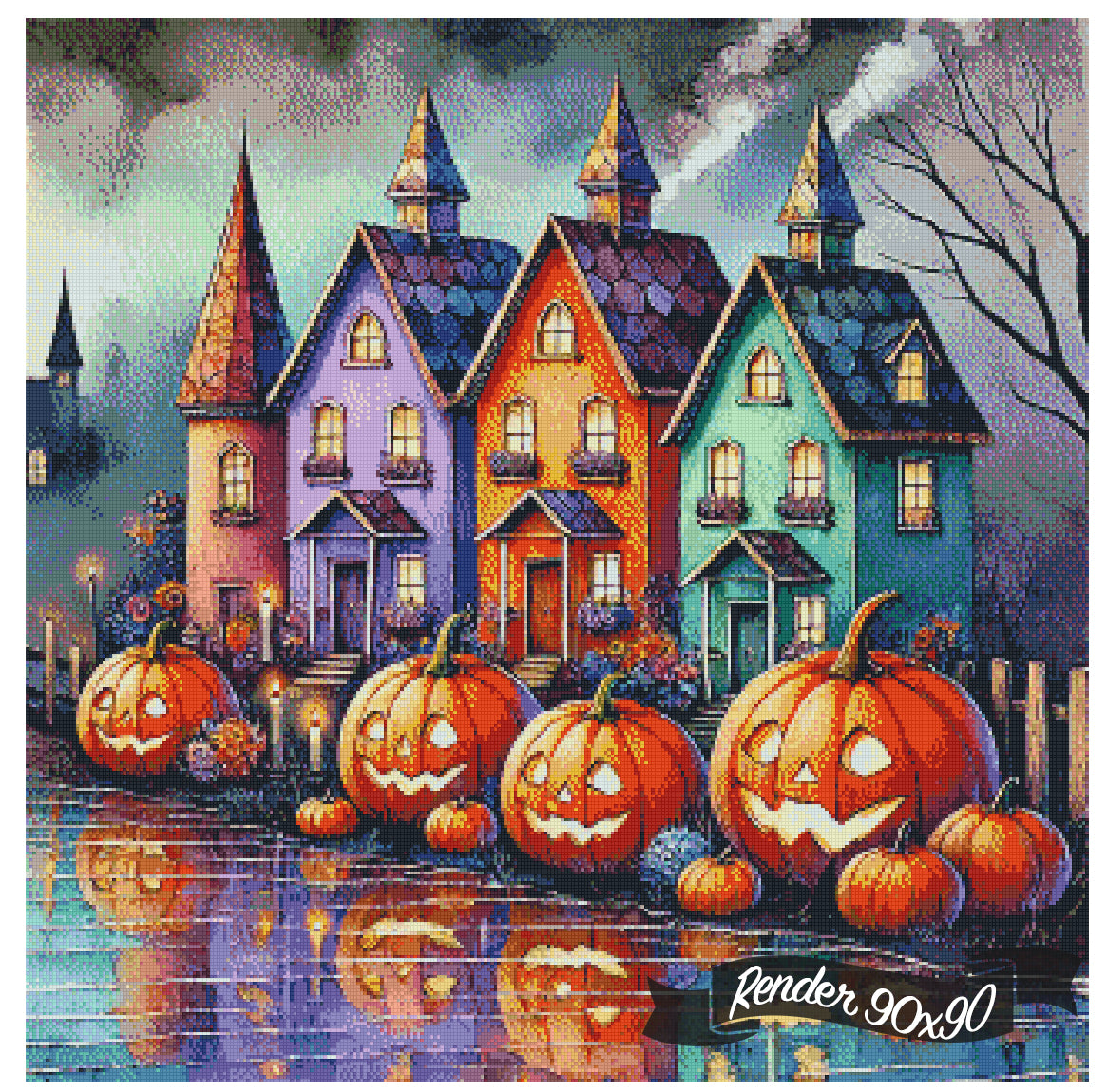 Pumpkin Village ©Laura @cocomarshmallow_art