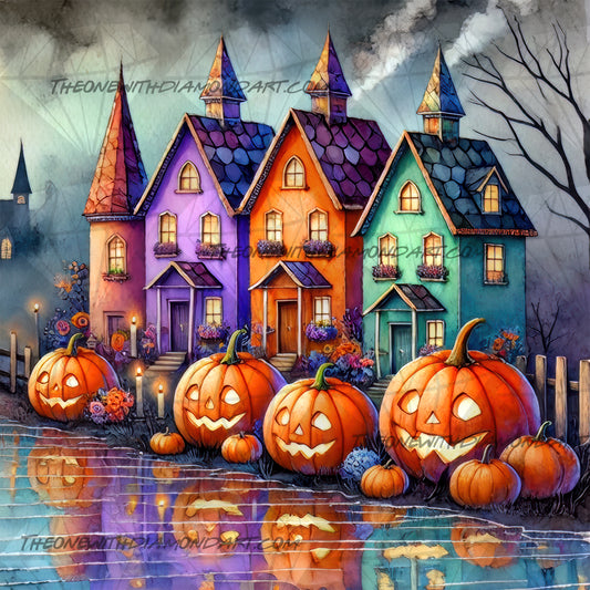 Pumpkin Village ©Laura @cocomarshmallow_art