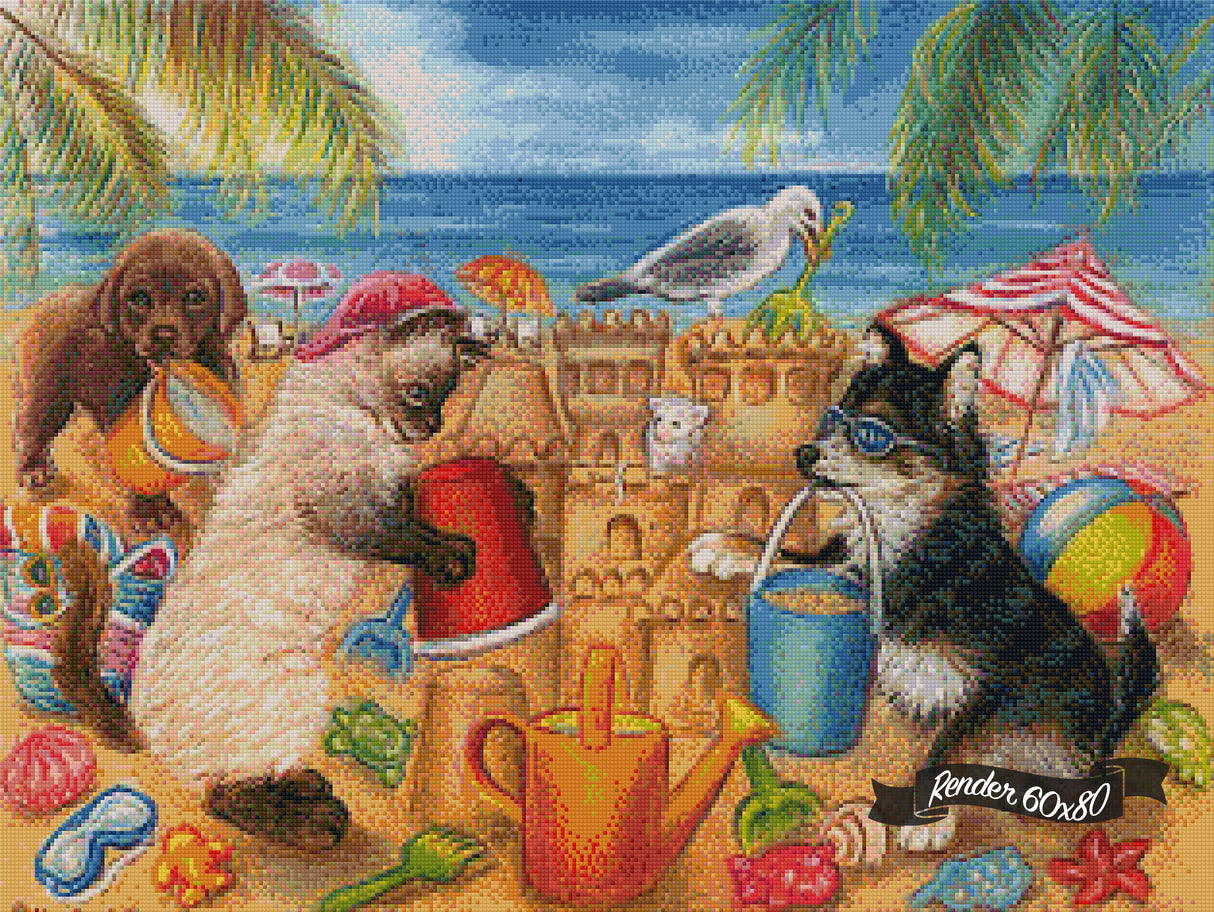 Puppies Sandcastle ©Alessandra Rosi / GratefulLicensing.com