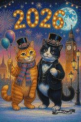 Purrfect New Year ©Theresa Raymer