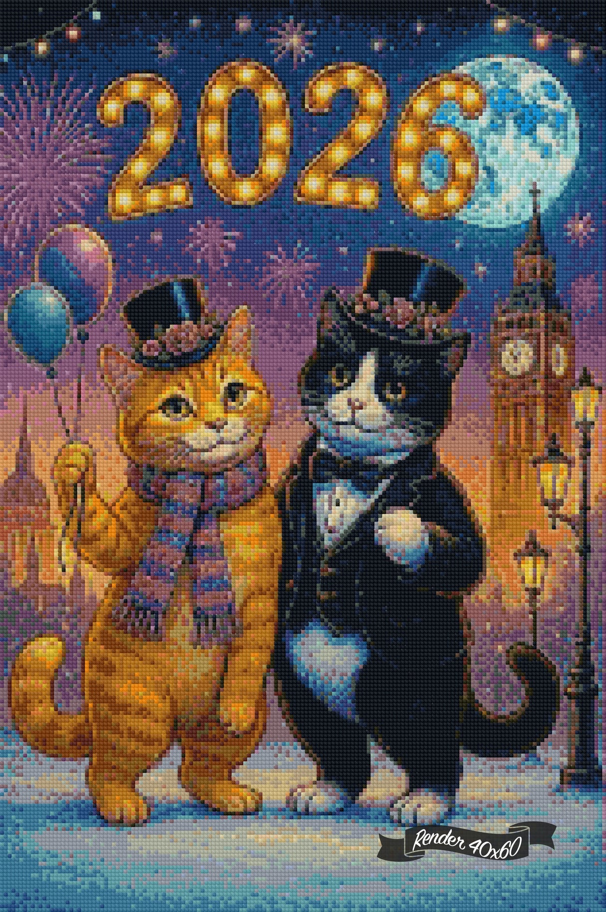 Purrfect New Year ©Theresa Raymer
