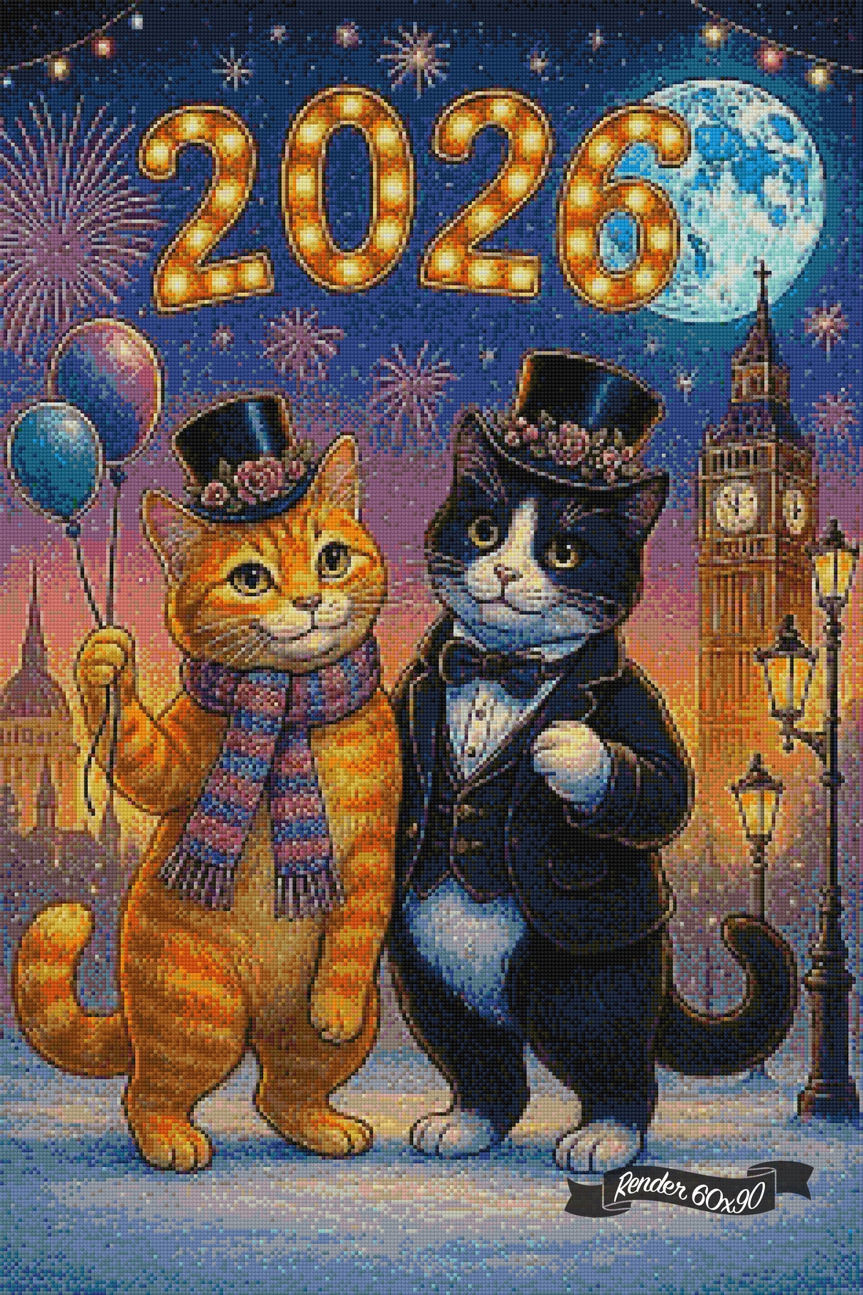 Purrfect New Year ©Theresa Raymer