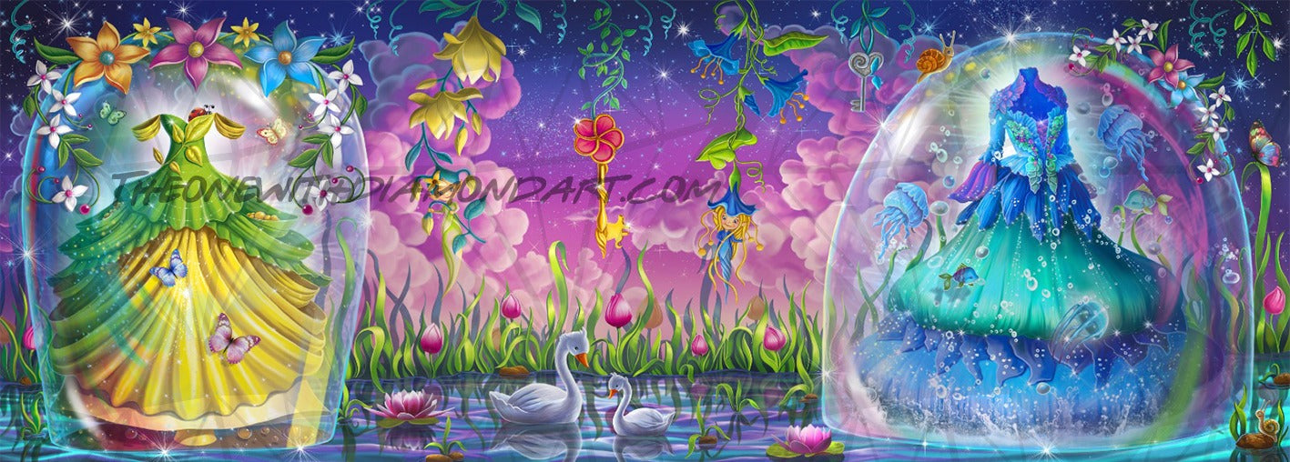 *Hand-Rendered* Magical Pond ©Jenoviya Art