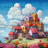 Rainbow Bay Village ©Cocomarshmallow Art