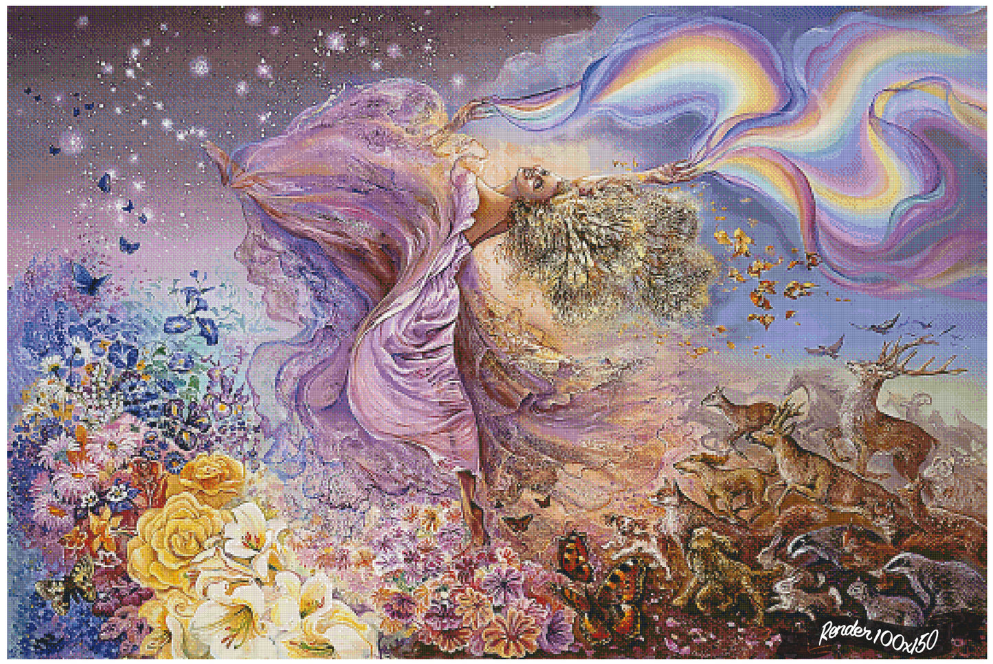 Rainbow Girl ©Josephine Wall