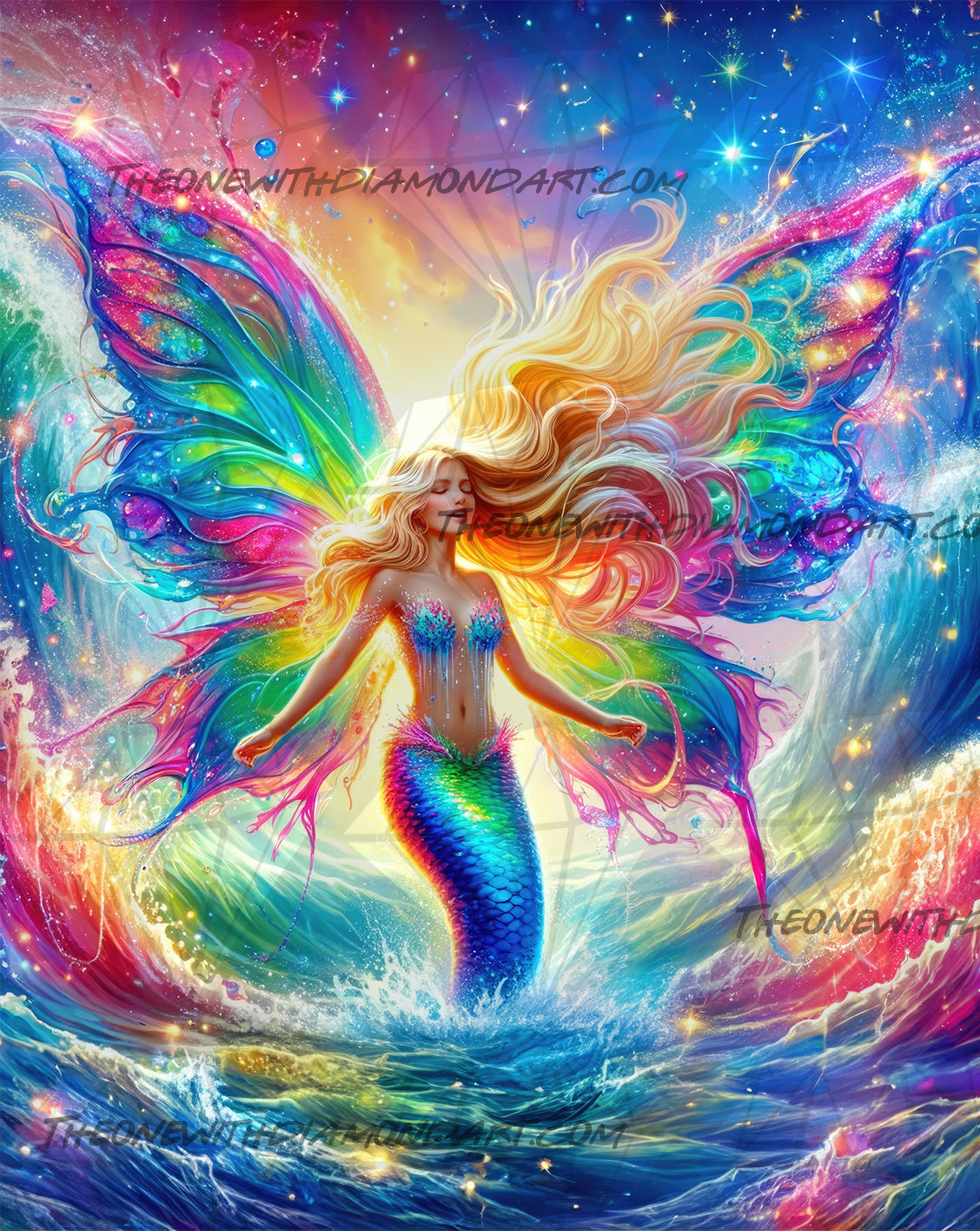 Rainbow Splash ©Laura The One With The Diamond Art