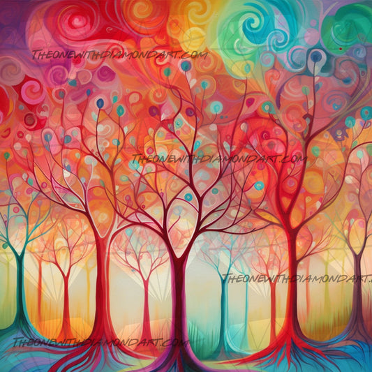 Rainbow Trees ©Diamants et Strass